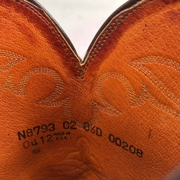 Lucchese Mens 9 D Mad Goat Ropers‎ Western Cowboy Boot Womens 8.5 D Rodeo N8793